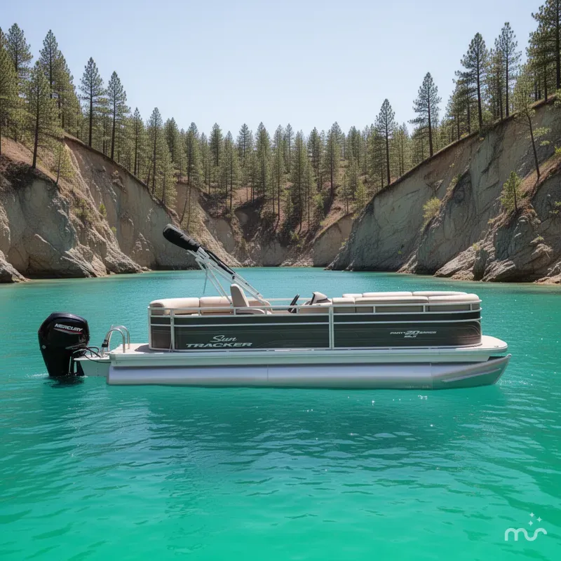 Slide: The Image of Sun Tracker Party Barge 20 DLX 2024 - 2