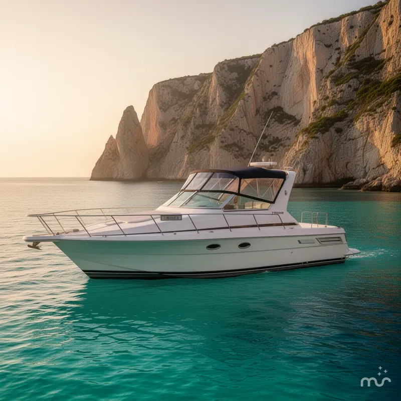 Slide: The Image of Trojan 400 Express Yacht 2000 - 2