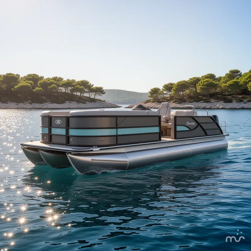 Slide: The Image of Bentley Pontoons Legacy Swingback 2025 - 2