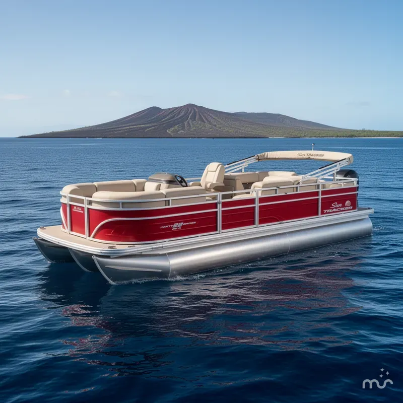 The Image of Sun Tracker Party Barge 22 RF DLX 2025 - 0