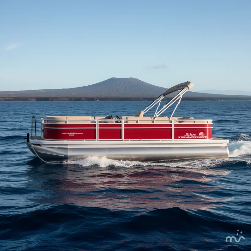 Slide: The Image of Sun Tracker Party Barge 22 RF DLX 2025 - 4
