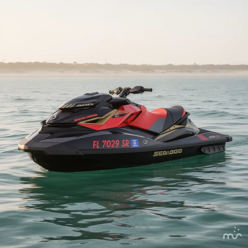 Slide: The Image of Sea-Doo RXP®-X® 300 Black and Lava Red 2019 - 2
