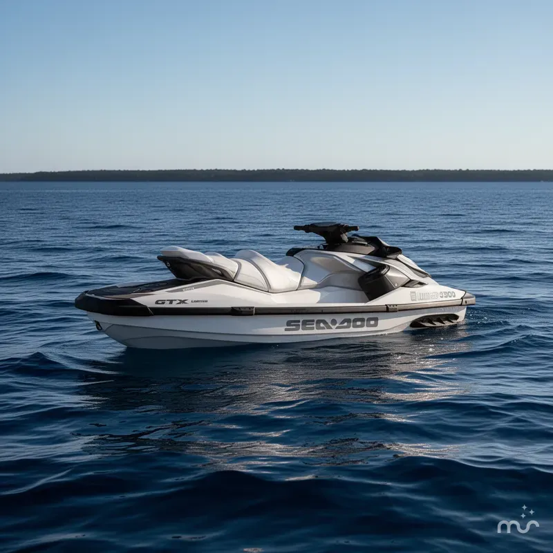 Slide: The Image of Sea-Doo GTX Limited 300 White Pearl Premium 2024 - 4