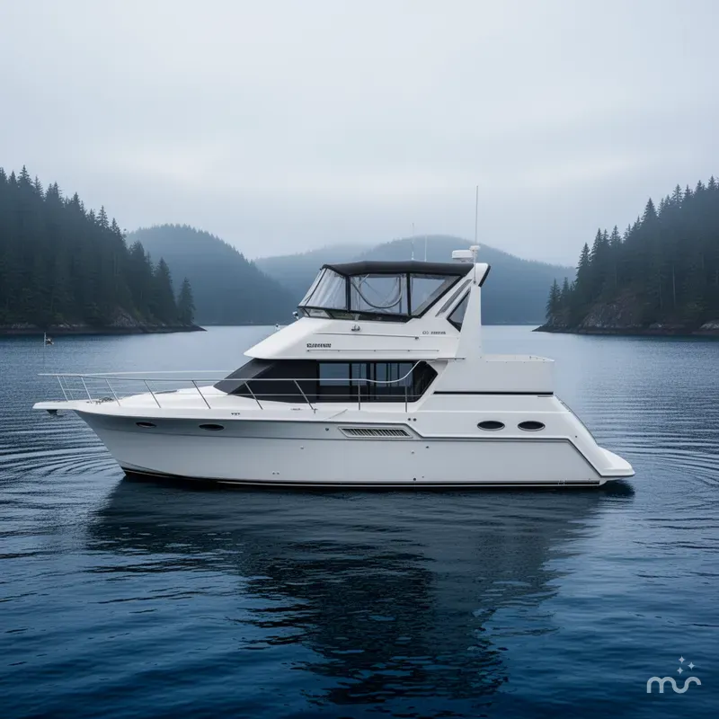 Slide: The Image of Carver Yachts 356 Aft Cabin Motor Yacht 2000 - 2