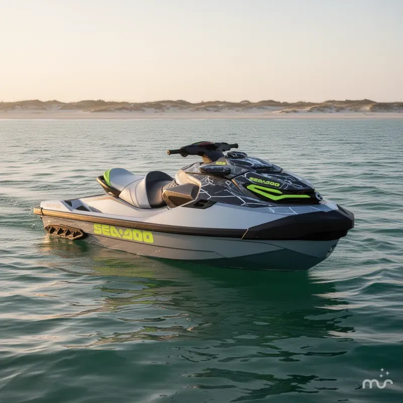 Slide: The Image of Sea-Doo RXT-X™ 325 Ice Metal / Manta Green 2025 - 2