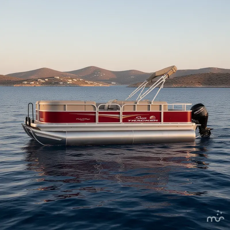 Slide: The Image of Sun Tracker Party Barge 18 DLX 2025 - 2