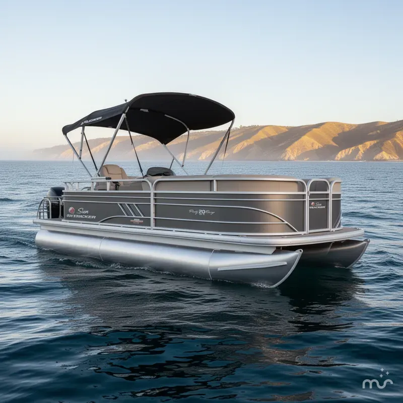 Slide: The Image of Sun Tracker Party Barge 20 DLX 2023 - 1