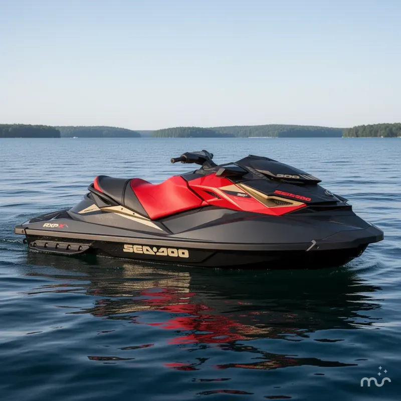 Slide: The Image of Sea-Doo RXP-X 300 Black And Lava Red 2019 - 0