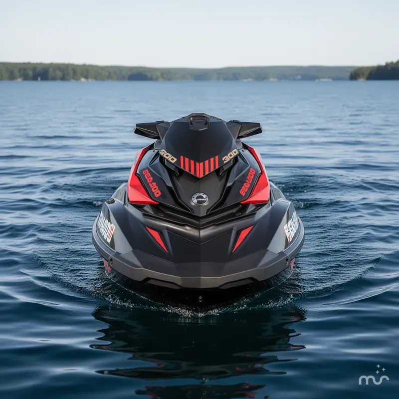 Slide: The Image of Sea-Doo RXP-X 300 Black And Lava Red 2019 - 1