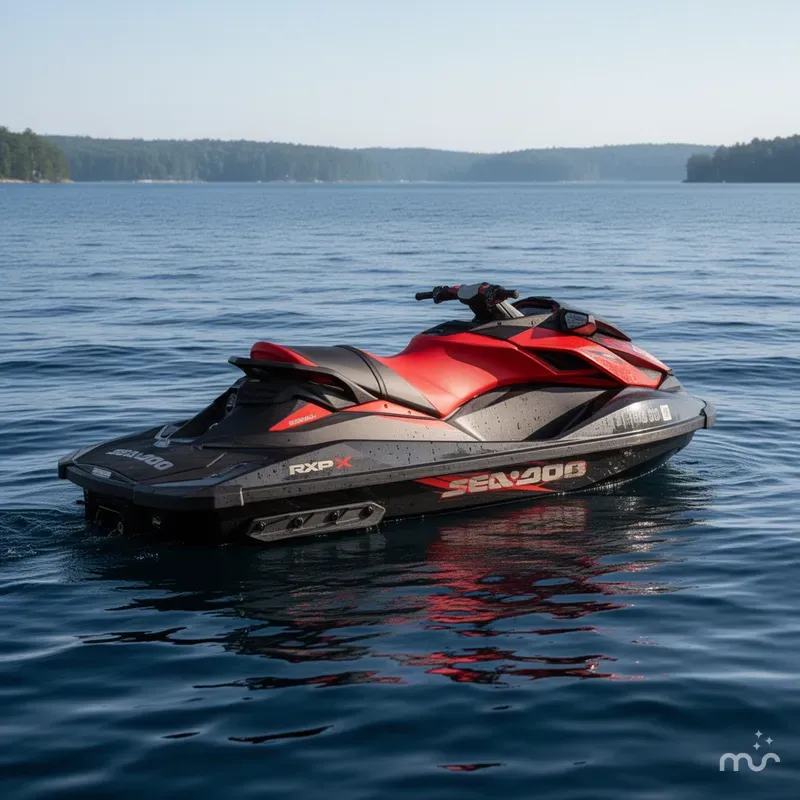Slide: The Image of Sea-Doo RXP-X 300 Black And Lava Red 2019 - 3