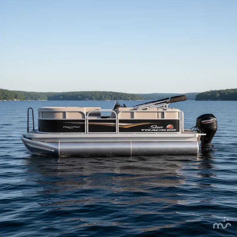 Slide: The Image of Sun Tracker Party Barge 16 DLX 2025 - 0