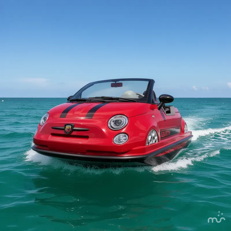 Slide: The Image of Car Off-Shore Fiat 500 Abarth 2026 - 1