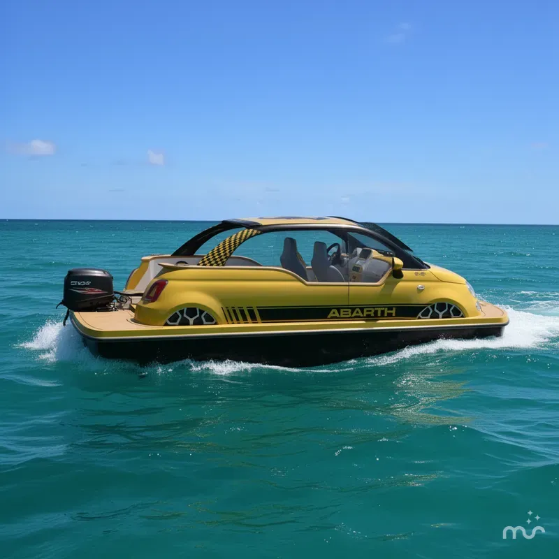 Slide: The Image of Car Off-Shore Fiat 500 Abarth 2026 - 2