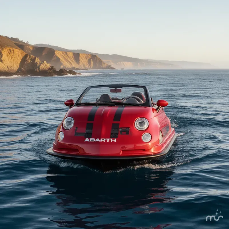 Slide: The Image of Car Off-Shore Fiat 500 Abarth 2026 - 1