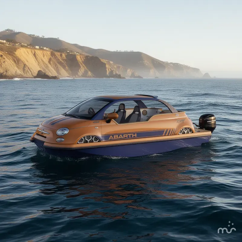 Slide: The Image of Car Off-Shore Fiat 500 Abarth 2026 - 2