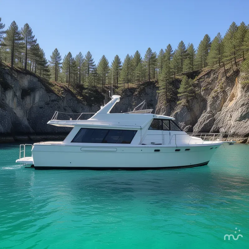 Slide: The Image of Bayliner 4788 Pilot House Motoryacht 1994 - 2