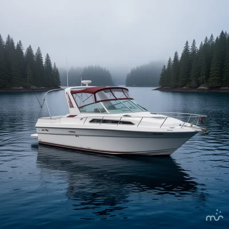 Slide: The Image of Sea Ray 340 Sundancer 1989 - 2
