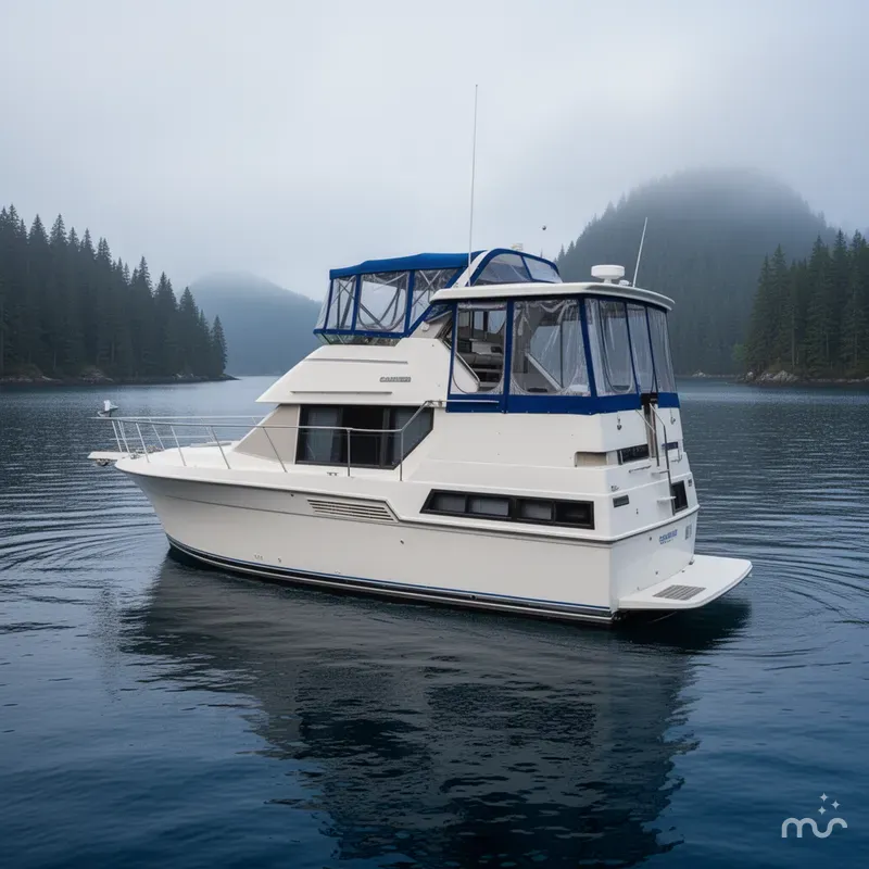 Slide: The Image of Carver Yachts 33 Aft Cabin Motor Yacht 1992 - 2