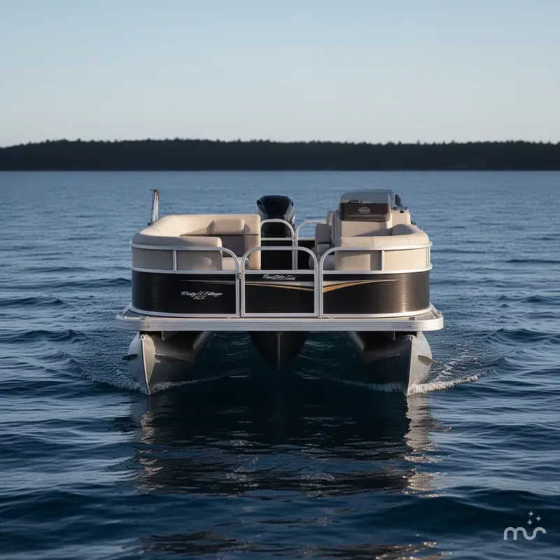 Slide: The Image of Sun Tracker Party Barge 16 DLX 2025 - 2