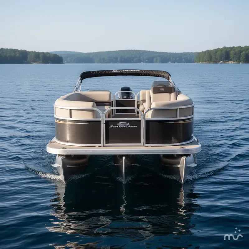 Slide: The Image of Sun Tracker Party Barge 16 DLX 2025 - 2