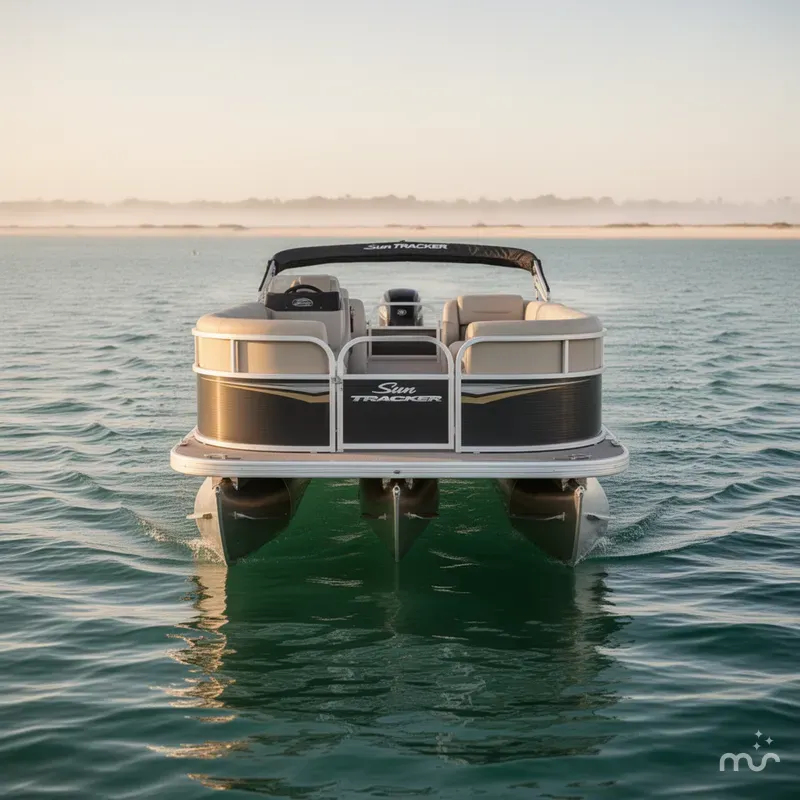 Slide: The Image of Sun Tracker Party Barge 16 DLX 2025 - 1