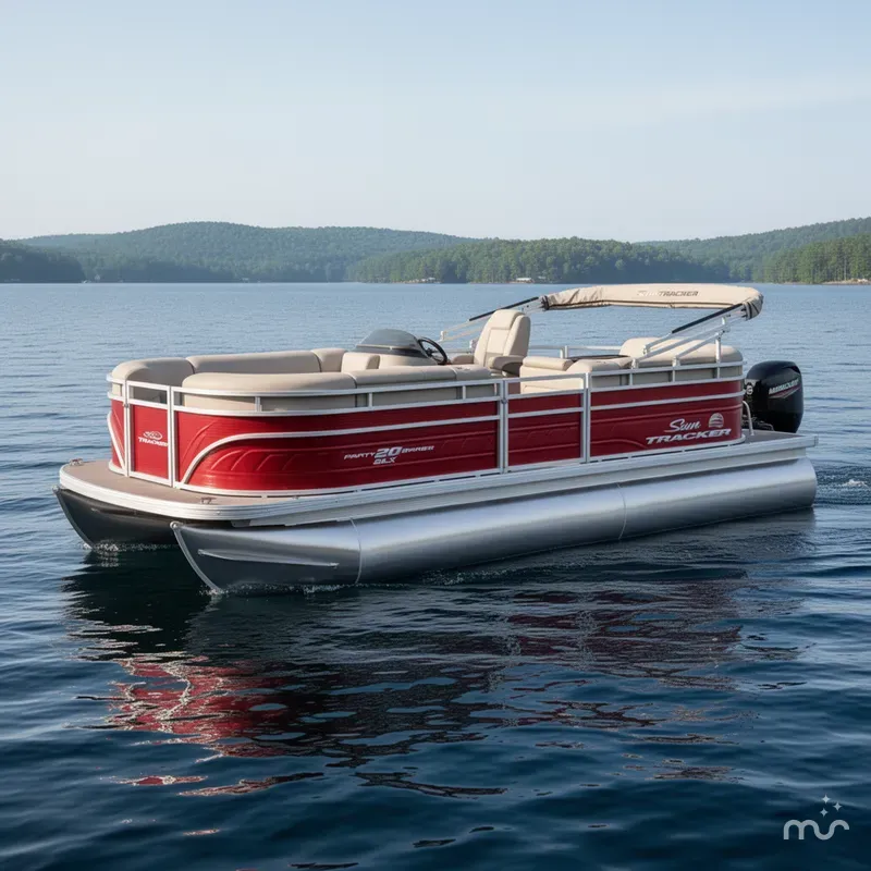 Slide: The Image of Sun Tracker Party Barge 20 DLX 2025 - 0