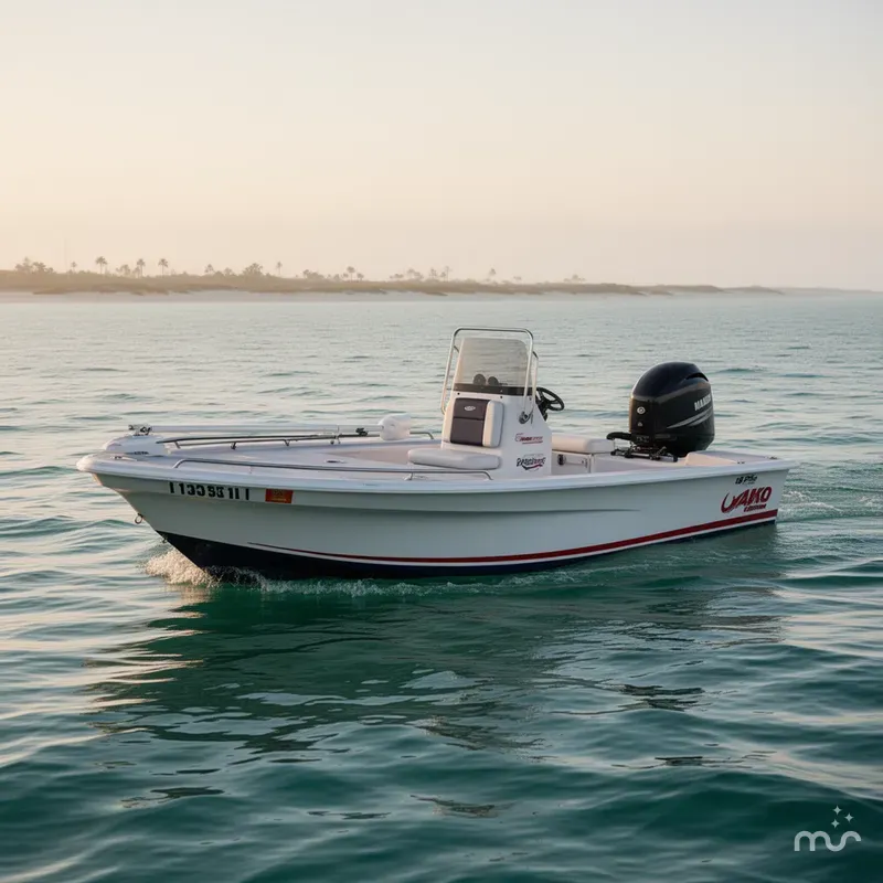 Slide: The Image of Mako 18 Pro Skiff Patriot Edition 2025 - 2