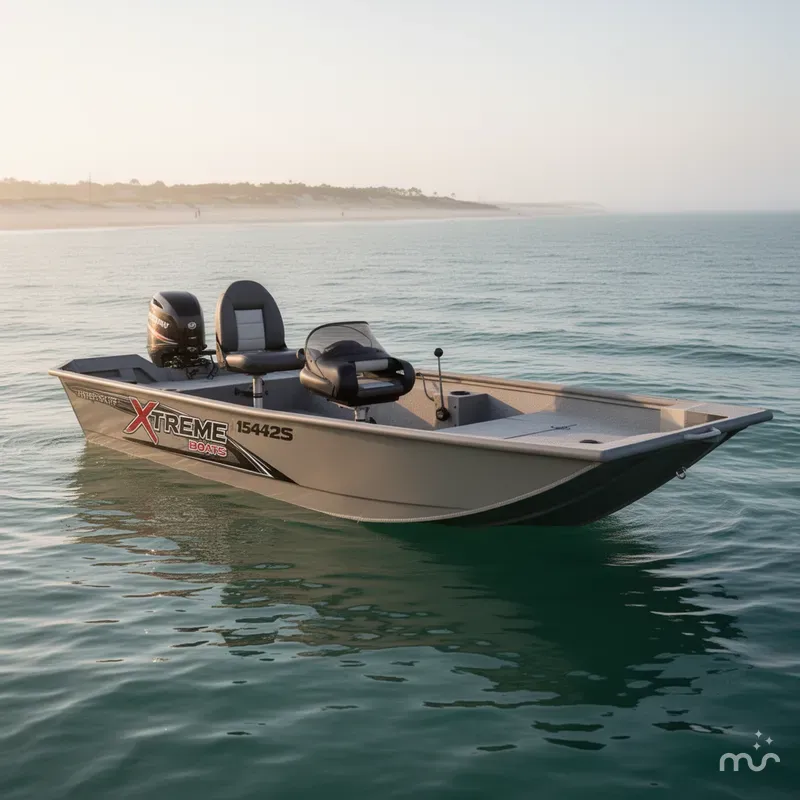 Slide: The Image of Xtreme Boats River Skiff 1542SS 2025 - 0