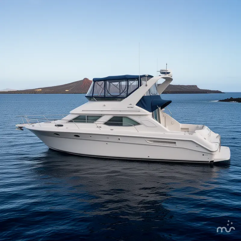Slide: The Image of Sea Ray 440 Express Bridge 1995 - 2