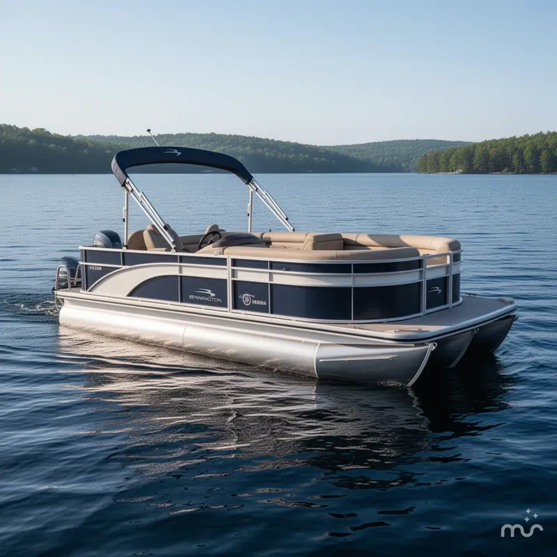 Slide: The Image of Bennington 20 SSN Family / Fish Pontoon with Yamaha 25Hp 2018 - 1