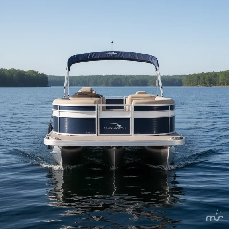 Slide: The Image of Bennington 20 SSN Family / Fish Pontoon with Yamaha 25Hp 2018 - 2