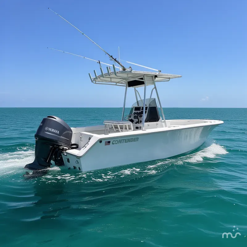 Slide: The Image of Contender 21 Open w/ 2014 YAMAHA 250 ONLY 82 HOURS 2003 - 1