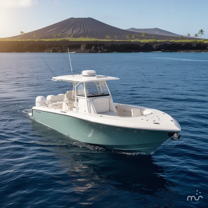 Slide: The Image of Fountain 34 Center Console 2023 - 2