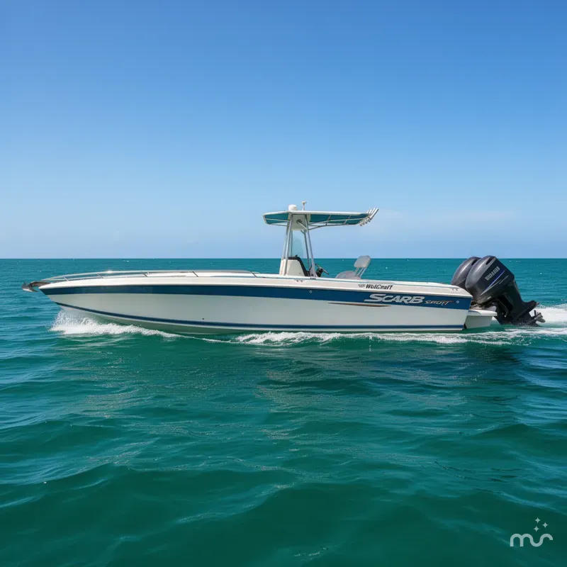 Slide: The Image of Wellcraft 30 Scarab Sport 1994 - 2