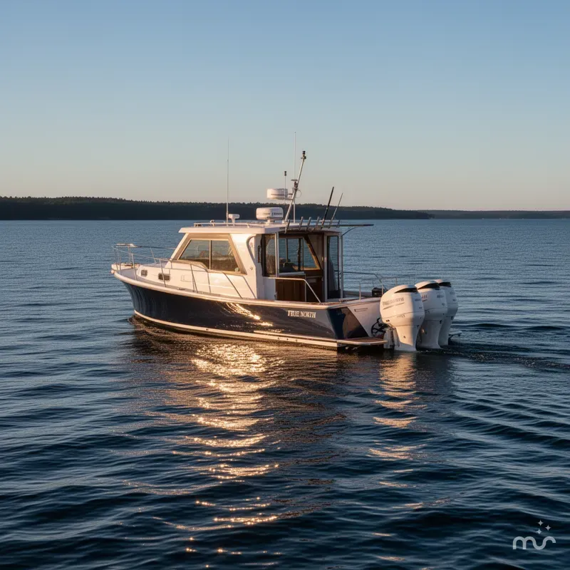Slide: The Image of True North 34 Outboard Express 2024 - 2