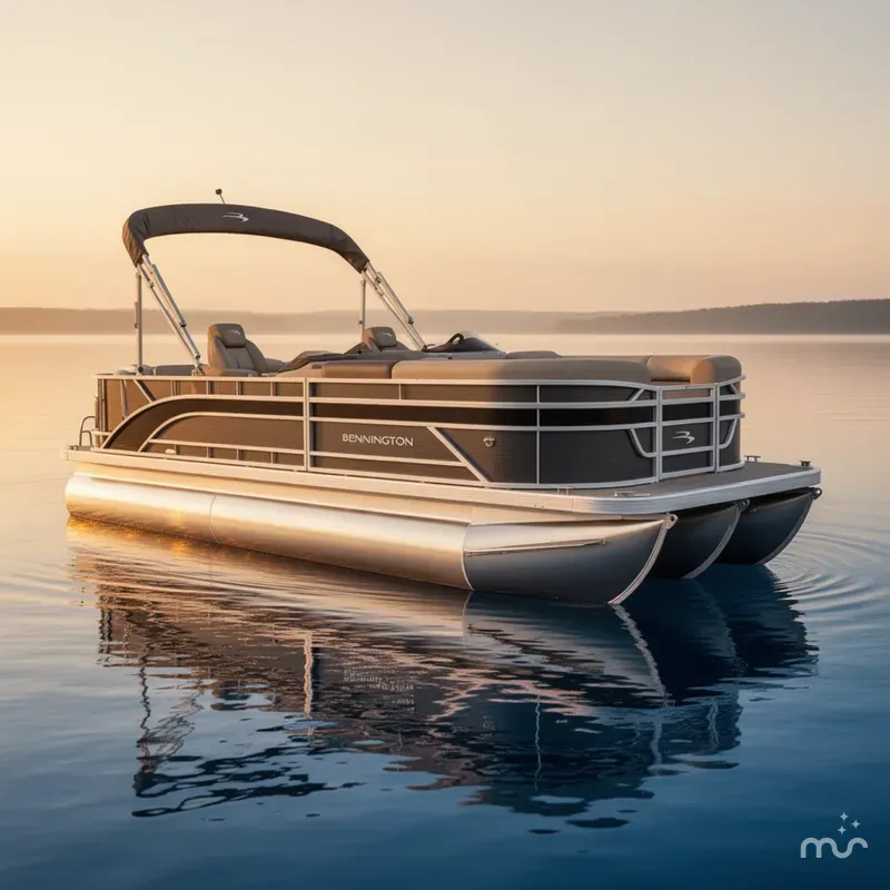 Slide: The Image of Bennington 22 SS SPS Tri-Toon Pontoon 2025 - 0