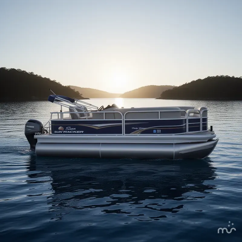 Slide: The Image of Sun Tracker Party Barge 18 DLX 2022 - 0