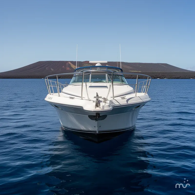 Slide: The Image of Sea Ray 400 Express Cruiser 1995 - 1
