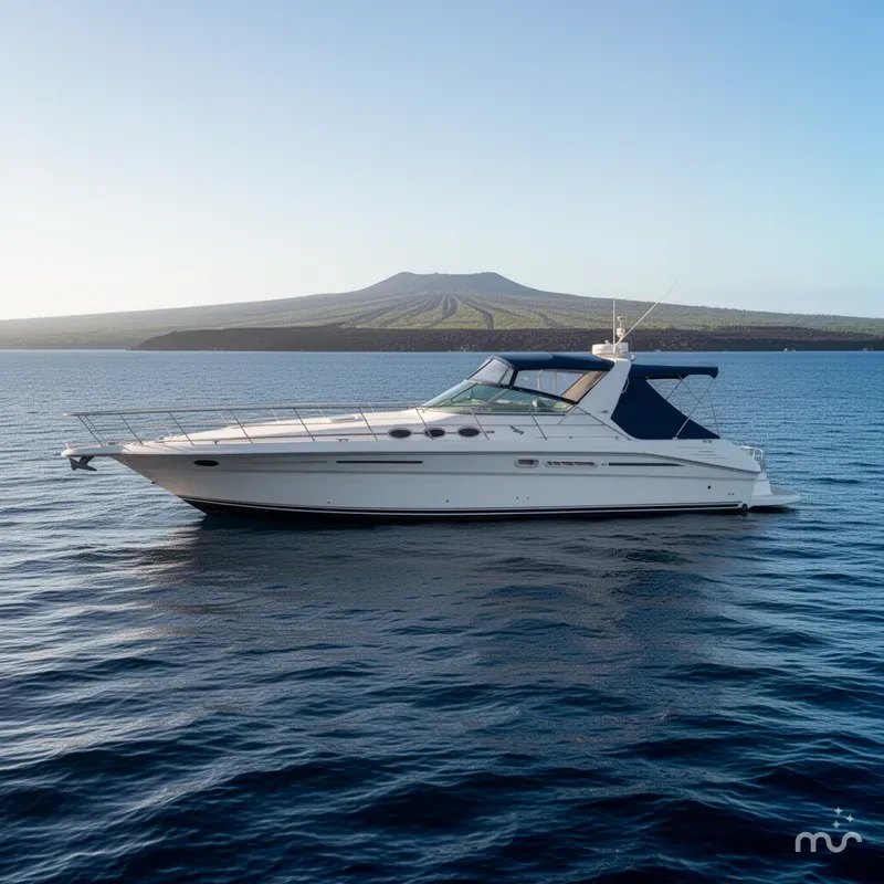 Slide: The Image of Sea Ray 400 Express Cruiser 1995 - 2