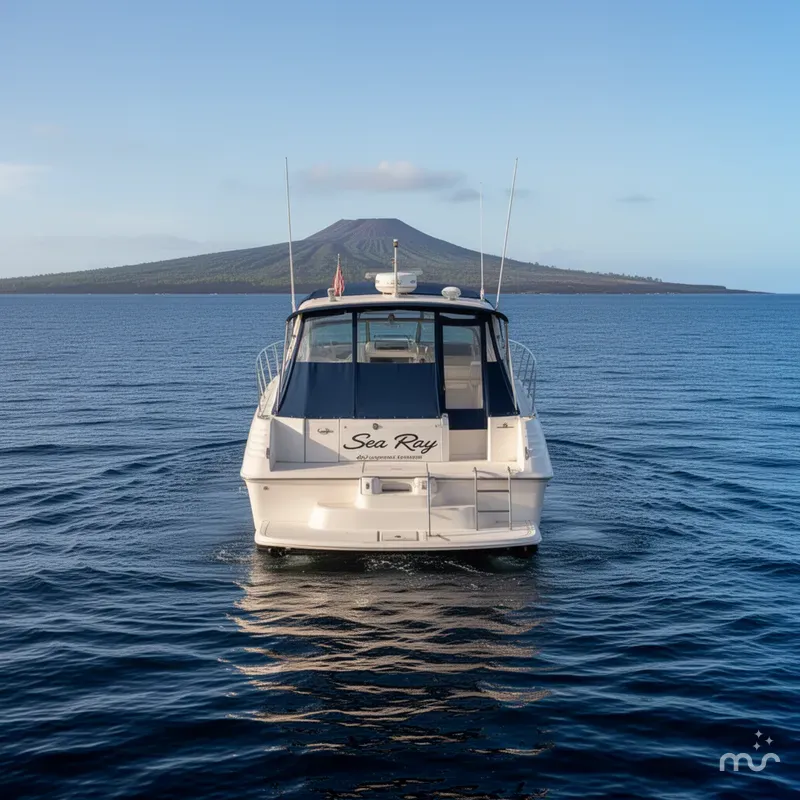 Slide: The Image of Sea Ray 400 Express Cruiser 1995 - 3