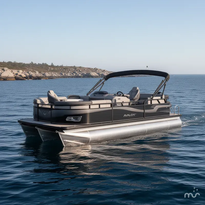 Slide: The Image of Avalon Venture 85 Versatile Rear Bench - 23' 2025 - 2