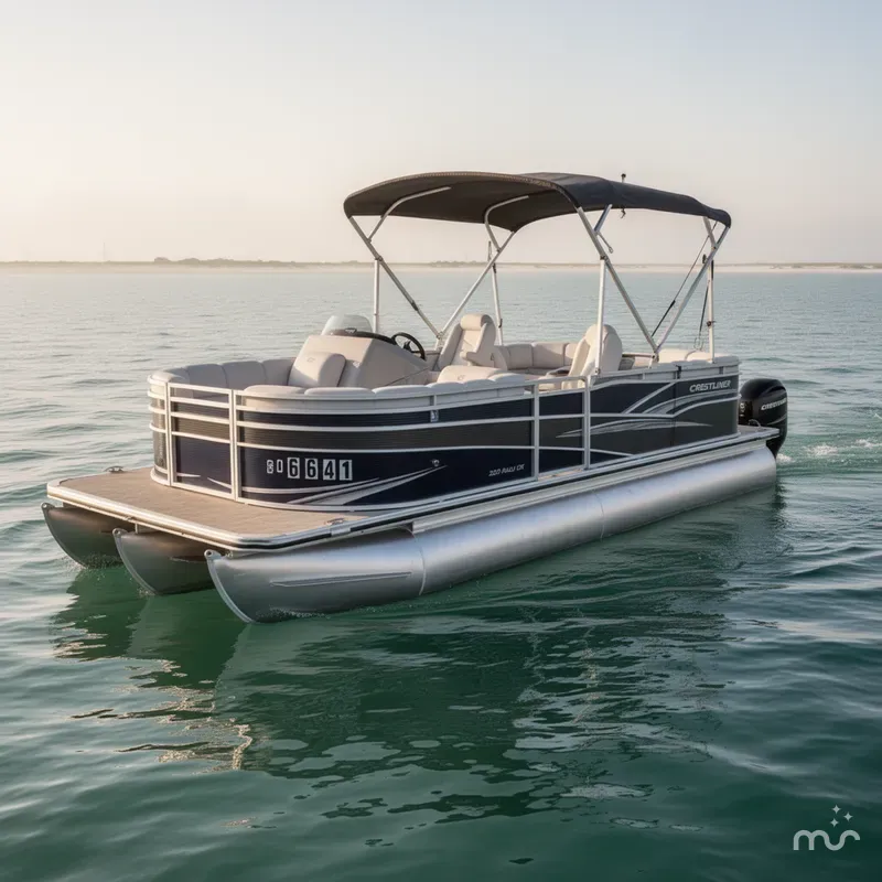 Slide: The Image of Crestliner 220 Rally DX Center Walk-through (CW) 2019 - 1