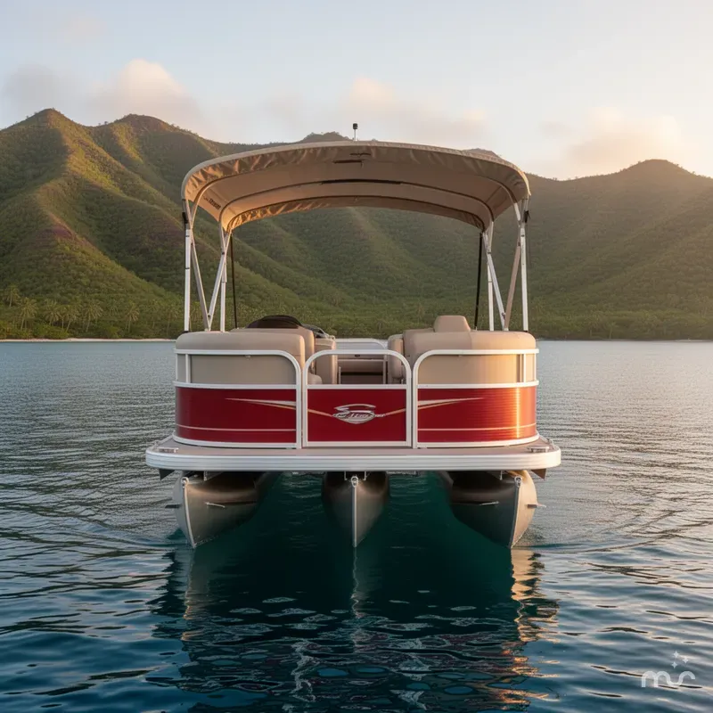 Slide: The Image of Sun Tracker Party Barge 18 DLX 2025 - 3