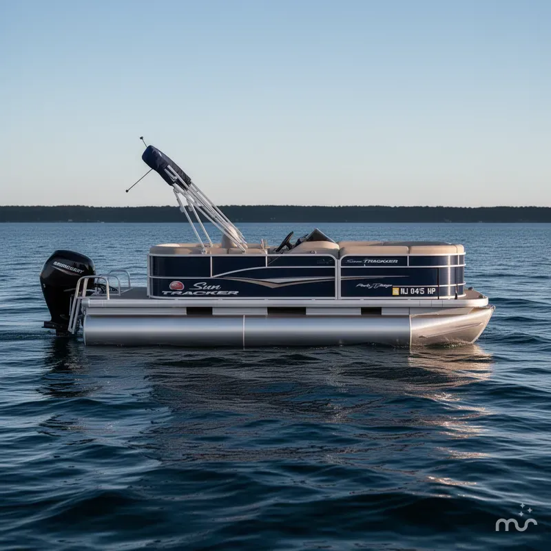 Slide: The Image of Sun Tracker Party Barge 18 DLX 2020 - 1