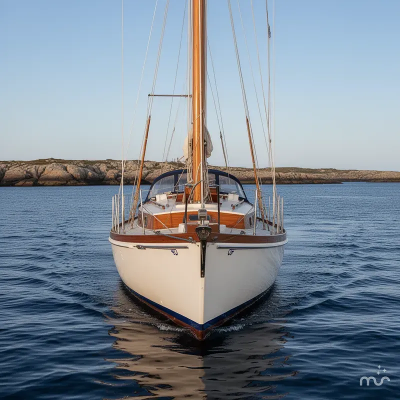 Slide: The Image of Hinckley Yachts 36 Auxiliary Yawl 1955 - 1