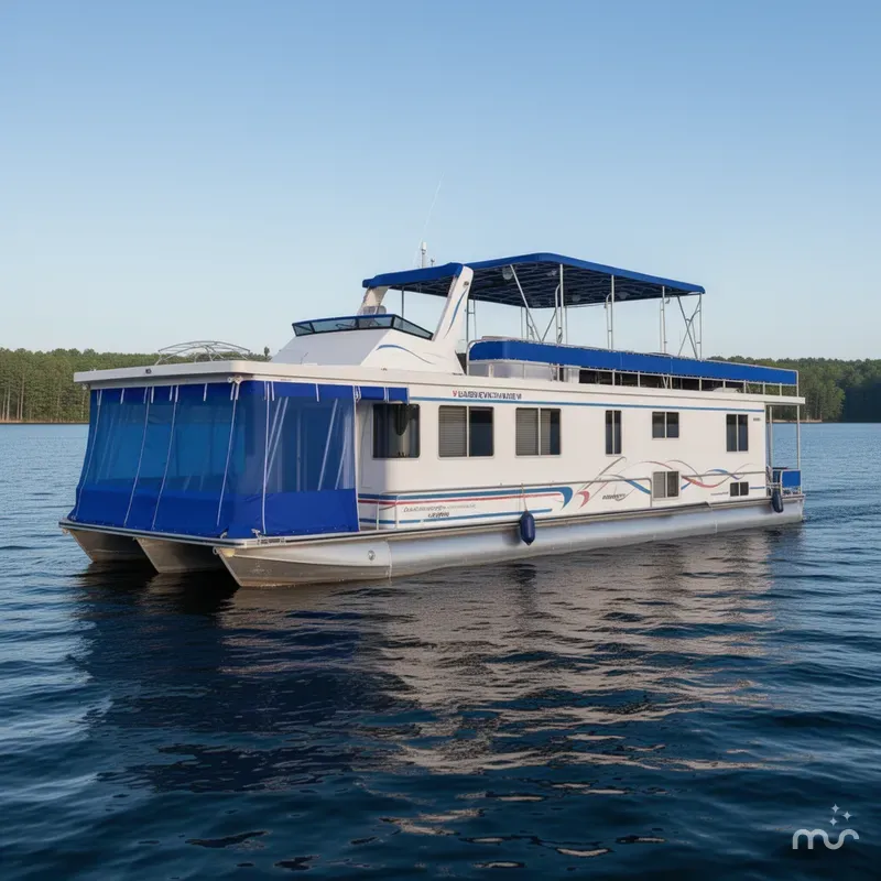 Slide: The Image of Lakeview 16' X 70' Widebody Houseboat 2006 - 1