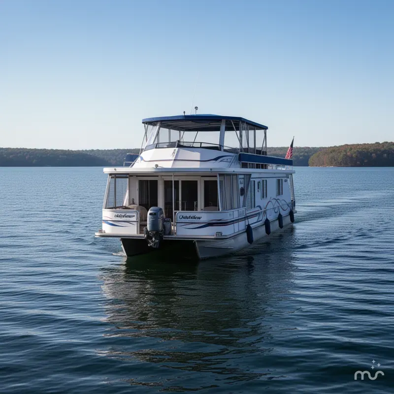 Slide: The Image of Lakeview 16' X 70' Widebody Houseboat 2006 - 2