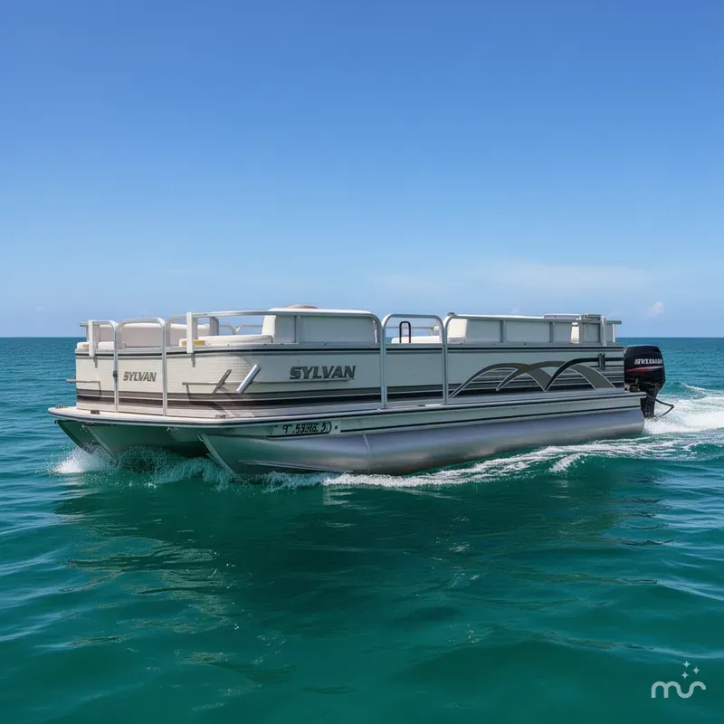Slide: The Image of Sylvan Deck Boat 1997 - 0