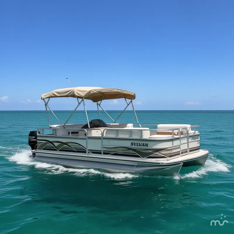 Slide: The Image of Sylvan Deck Boat 1997 - 1