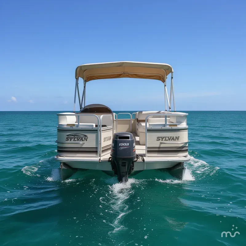 Slide: The Image of Sylvan Deck Boat 1997 - 2